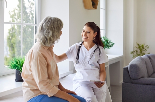 In Need of Workers Compensation Lawyer in Las Vegas Nevada Doctor speaking with a patient
