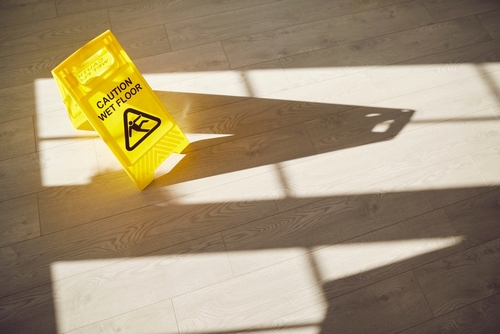 Trenton Wet Floor Caution Sign Slip and Fall Hazard