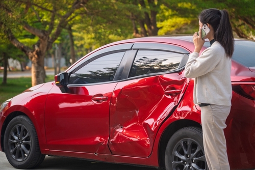 Woman Calling After Car Accident in South Carolina