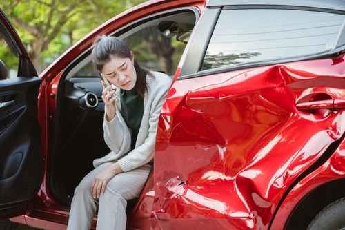 Foxborough Driver Calling Insurance After Car Accident
