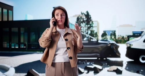 Woman Calling Lawyer After Memphis Fender Bender