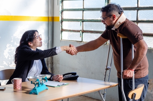 Fort Lauderdale Truck Accident Lawyer Meeting Injured Client