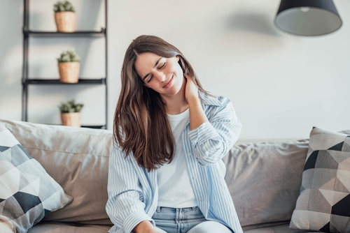 Woman Experiencing Neck Pain After Personal Injury South Carolina