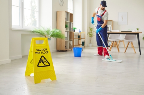 Wet Floor Sign Slip and Fall Fort Lauderdale Business
