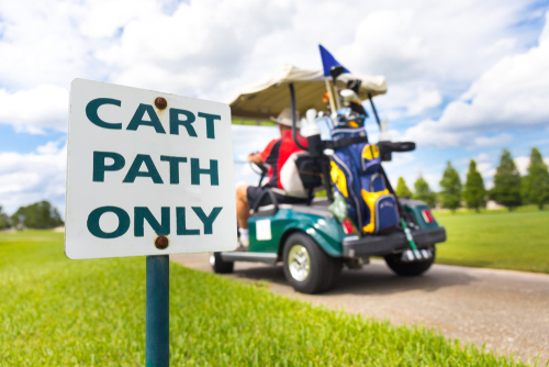 Golf Cart Path Only Sign The Villages FL