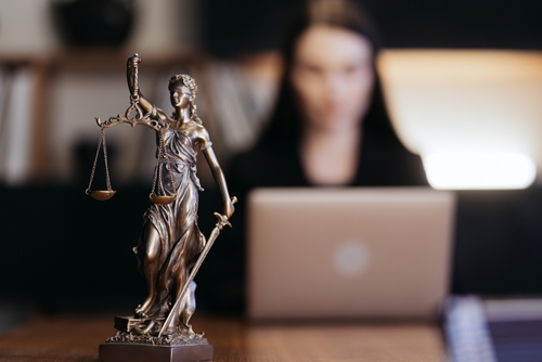 Lady Justice Statue Arizona Grand Jury Investigation Law Office