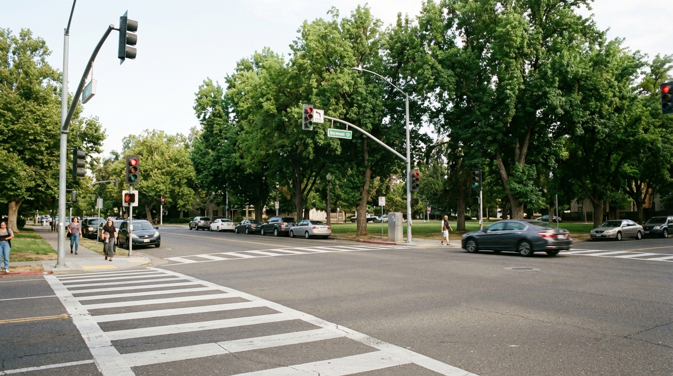 Sacramento County Traffic Fatalities 2025 professional woman in business attire standing confidently in office setting