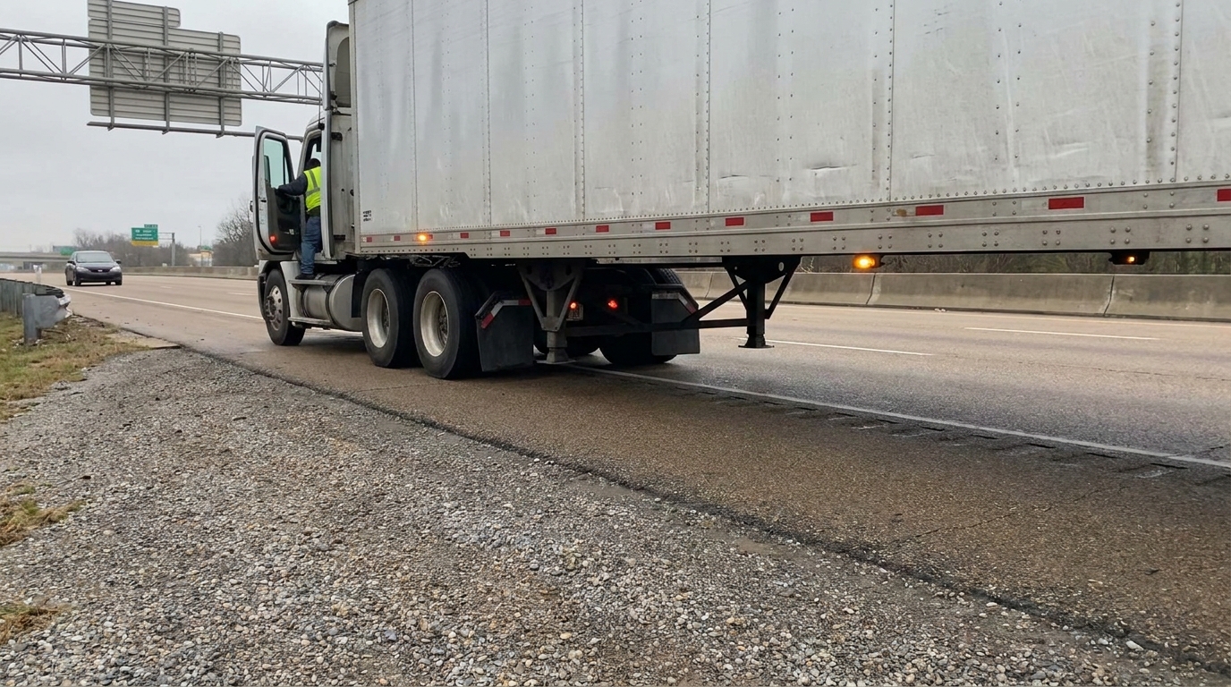 Memphis Semi-Truck Blind Spot No-Zone Diagram Three business professionals reviewing documents during office meeting at conference table