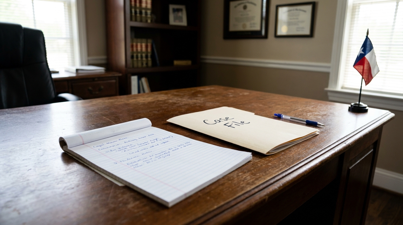Business professionals shaking hands across desk with contract documents and laptop