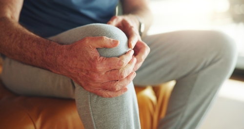 Man Holding Knee Pain After Fall Injury North Charleston