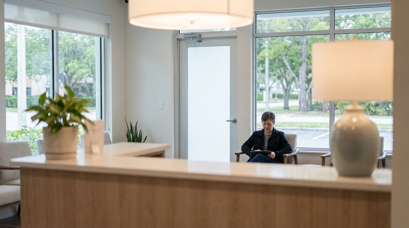 Car Accident Claim Consultation Waiting Area Melbourne FL